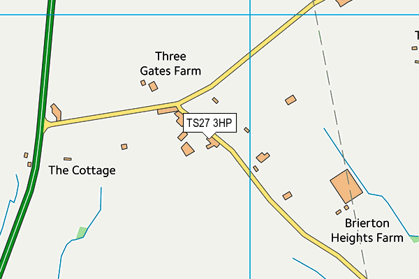 TS27 3HP map - OS VectorMap District (Ordnance Survey)