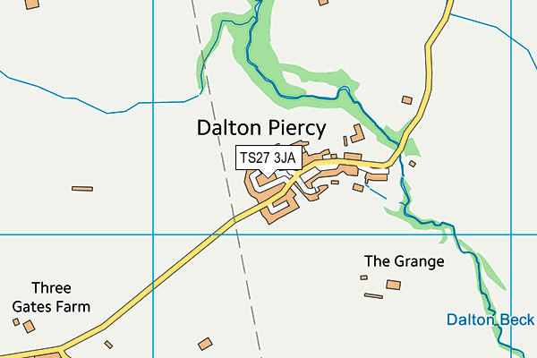 TS27 3JA map - OS VectorMap District (Ordnance Survey)