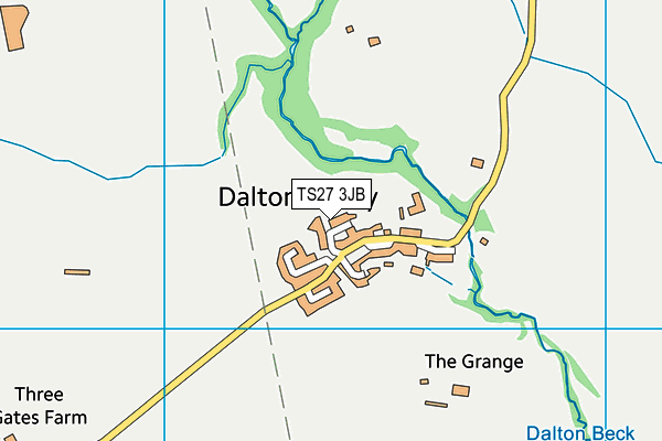 TS27 3JB map - OS VectorMap District (Ordnance Survey)