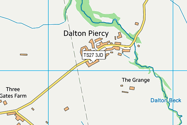 TS27 3JD map - OS VectorMap District (Ordnance Survey)