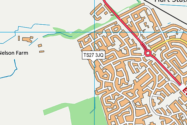 TS27 3JQ map - OS VectorMap District (Ordnance Survey)