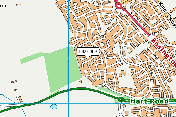 TS27 3LB map - OS VectorMap District (Ordnance Survey)