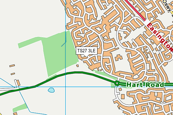 TS27 3LE map - OS VectorMap District (Ordnance Survey)