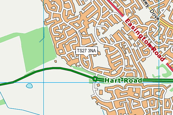 TS27 3NA map - OS VectorMap District (Ordnance Survey)