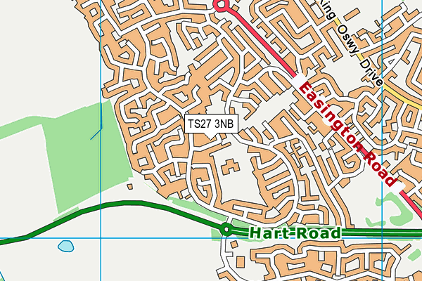 TS27 3NB map - OS VectorMap District (Ordnance Survey)