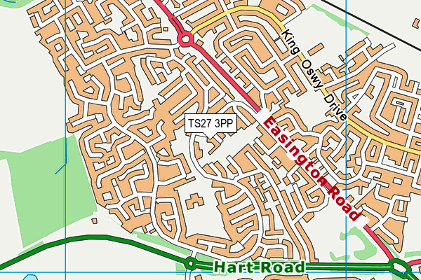 TS27 3PP map - OS VectorMap District (Ordnance Survey)