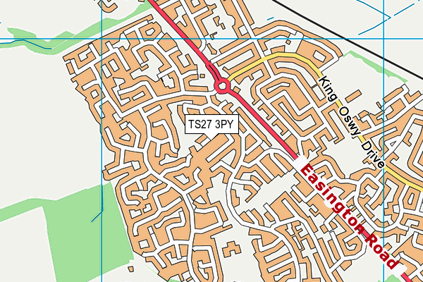 TS27 3PY map - OS VectorMap District (Ordnance Survey)