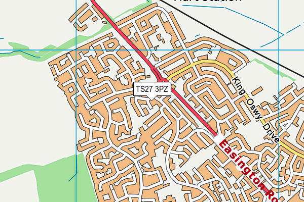 TS27 3PZ map - OS VectorMap District (Ordnance Survey)