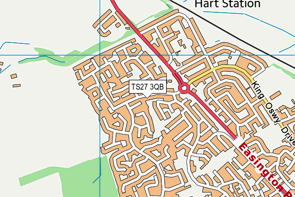 TS27 3QB map - OS VectorMap District (Ordnance Survey)