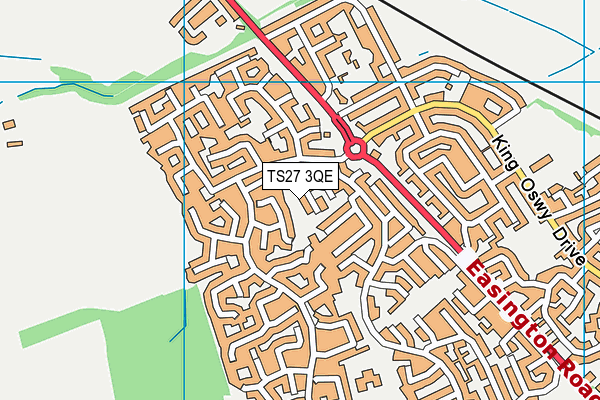 TS27 3QE map - OS VectorMap District (Ordnance Survey)