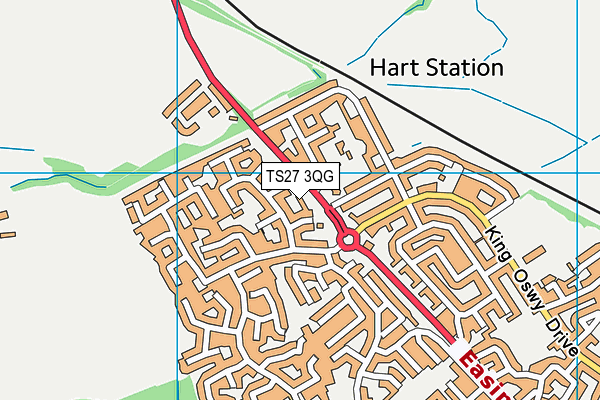 TS27 3QG map - OS VectorMap District (Ordnance Survey)