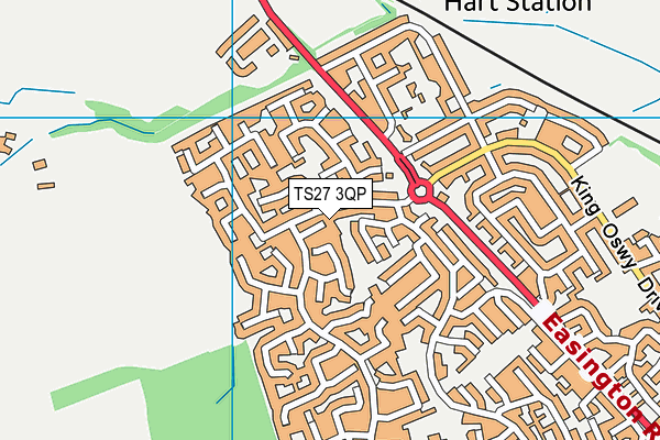 TS27 3QP map - OS VectorMap District (Ordnance Survey)