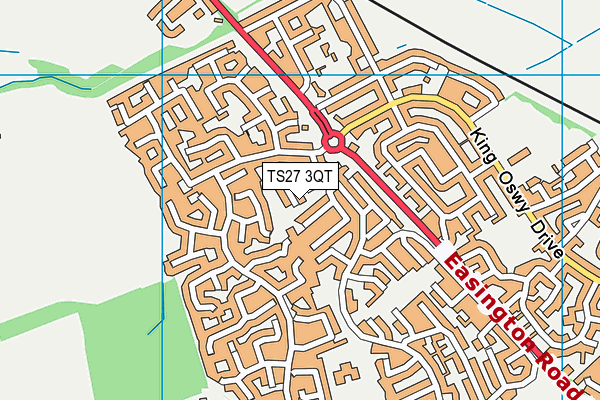 TS27 3QT map - OS VectorMap District (Ordnance Survey)