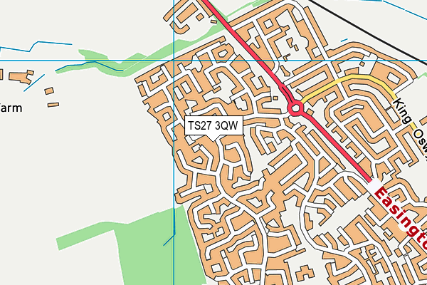 TS27 3QW map - OS VectorMap District (Ordnance Survey)
