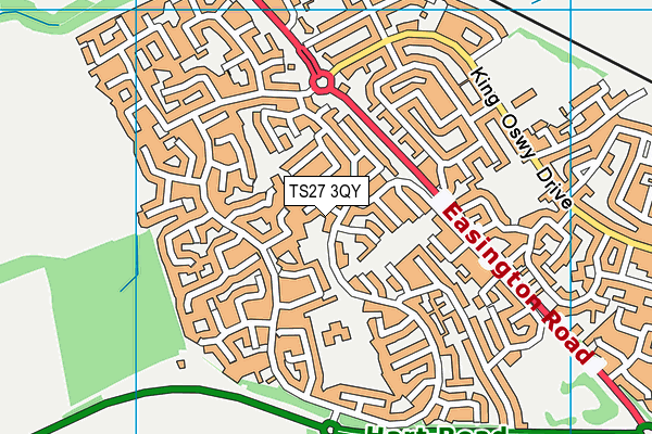 TS27 3QY map - OS VectorMap District (Ordnance Survey)