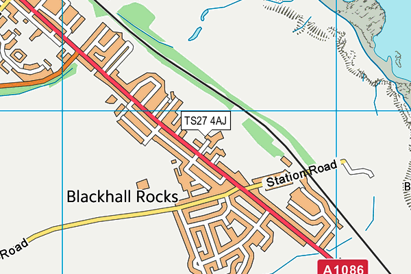 TS27 4AJ map - OS VectorMap District (Ordnance Survey)