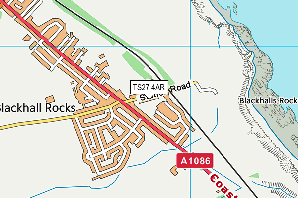 TS27 4AR map - OS VectorMap District (Ordnance Survey)
