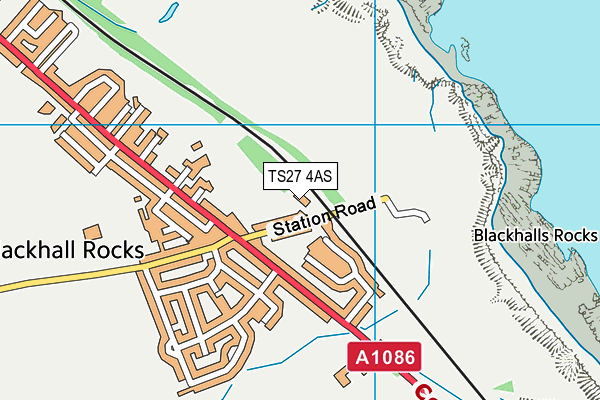 TS27 4AS map - OS VectorMap District (Ordnance Survey)