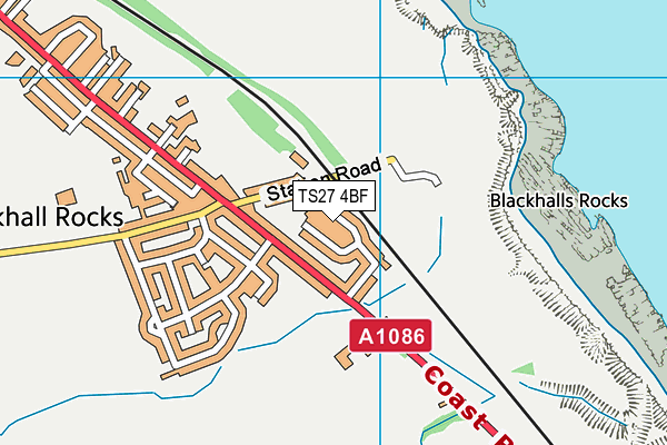 TS27 4BF map - OS VectorMap District (Ordnance Survey)