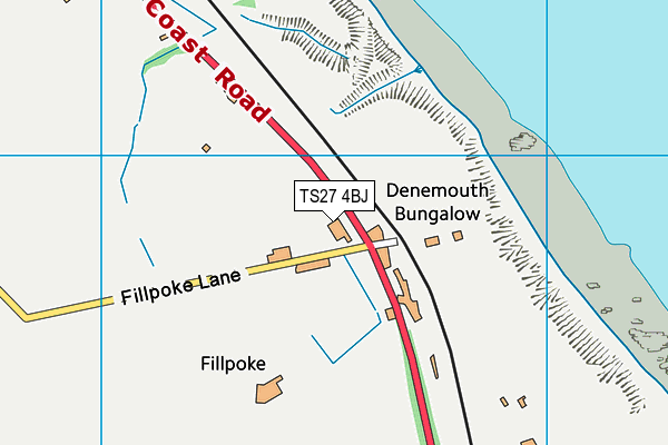 TS27 4BJ map - OS VectorMap District (Ordnance Survey)