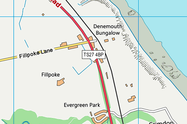 TS27 4BP map - OS VectorMap District (Ordnance Survey)