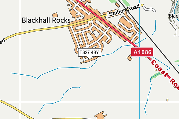 TS27 4BY map - OS VectorMap District (Ordnance Survey)