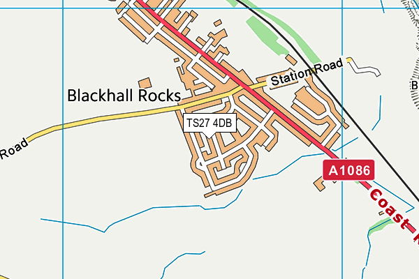 TS27 4DB map - OS VectorMap District (Ordnance Survey)