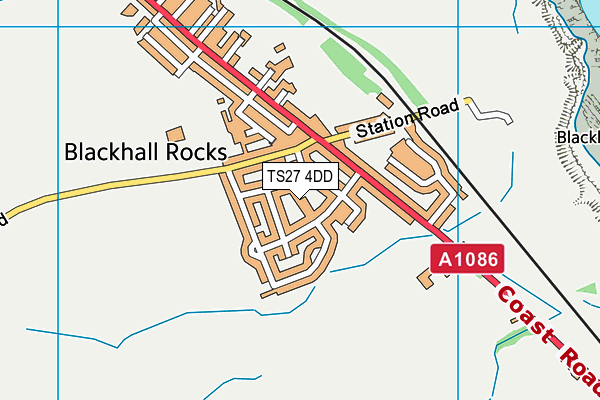 TS27 4DD map - OS VectorMap District (Ordnance Survey)