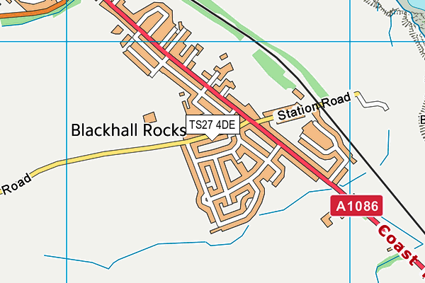 TS27 4DE map - OS VectorMap District (Ordnance Survey)