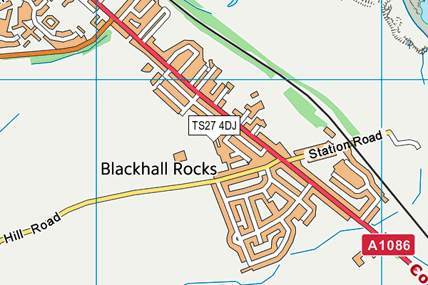 TS27 4DJ map - OS VectorMap District (Ordnance Survey)