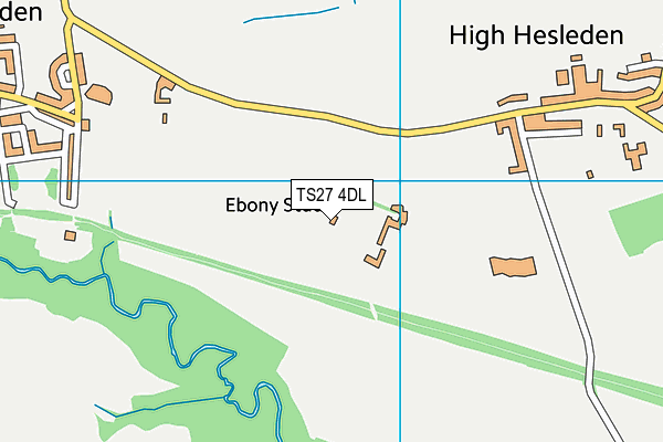 TS27 4DL map - OS VectorMap District (Ordnance Survey)