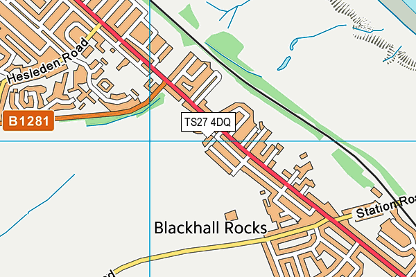 TS27 4DQ map - OS VectorMap District (Ordnance Survey)