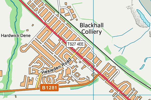 TS27 4EE map - OS VectorMap District (Ordnance Survey)