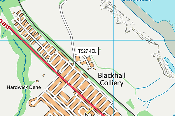 TS27 4EL map - OS VectorMap District (Ordnance Survey)