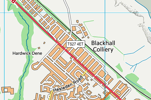TS27 4ET map - OS VectorMap District (Ordnance Survey)
