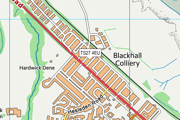 TS27 4EU map - OS VectorMap District (Ordnance Survey)