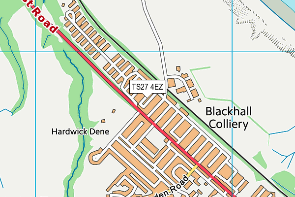 TS27 4EZ map - OS VectorMap District (Ordnance Survey)