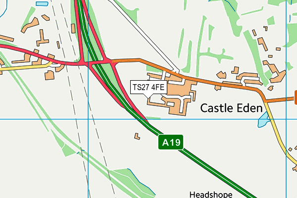 TS27 4FE map - OS VectorMap District (Ordnance Survey)