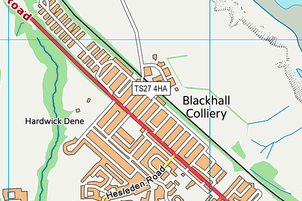 TS27 4HA map - OS VectorMap District (Ordnance Survey)
