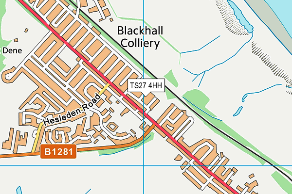 TS27 4HH map - OS VectorMap District (Ordnance Survey)