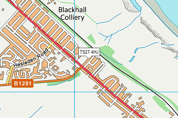 TS27 4HJ map - OS VectorMap District (Ordnance Survey)