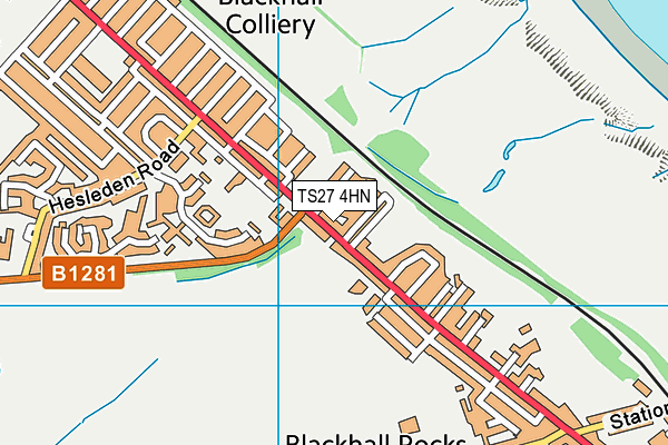 TS27 4HN map - OS VectorMap District (Ordnance Survey)