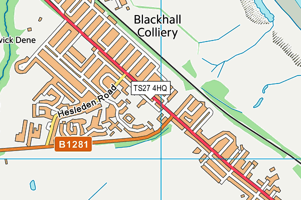 TS27 4HQ map - OS VectorMap District (Ordnance Survey)