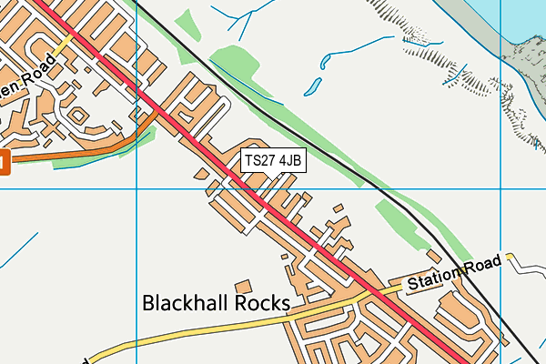 TS27 4JB map - OS VectorMap District (Ordnance Survey)