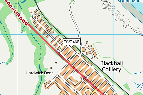 TS27 4NF map - OS VectorMap District (Ordnance Survey)