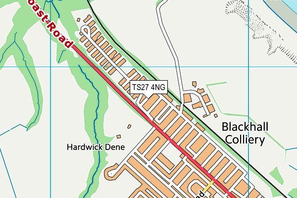 TS27 4NG map - OS VectorMap District (Ordnance Survey)