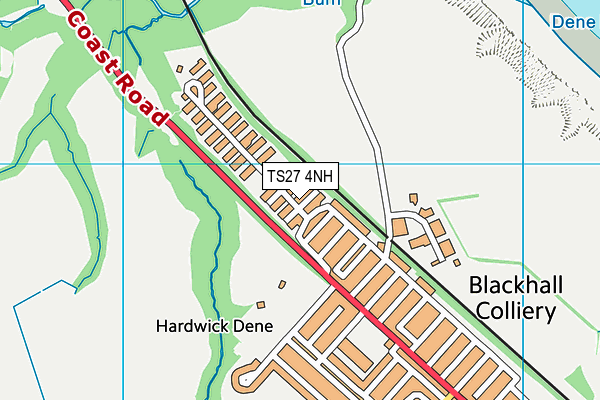 TS27 4NH map - OS VectorMap District (Ordnance Survey)