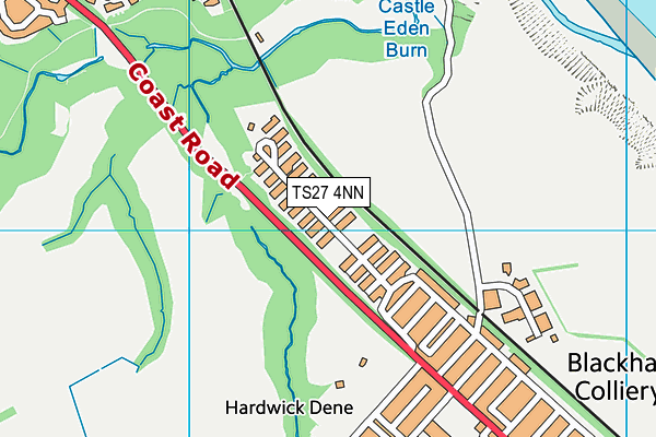 TS27 4NN map - OS VectorMap District (Ordnance Survey)