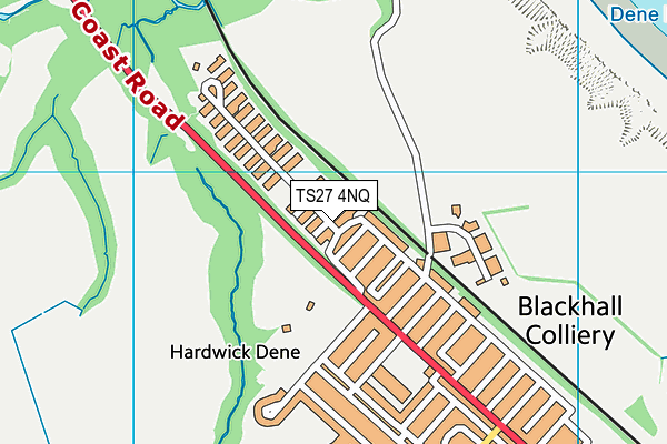 TS27 4NQ map - OS VectorMap District (Ordnance Survey)