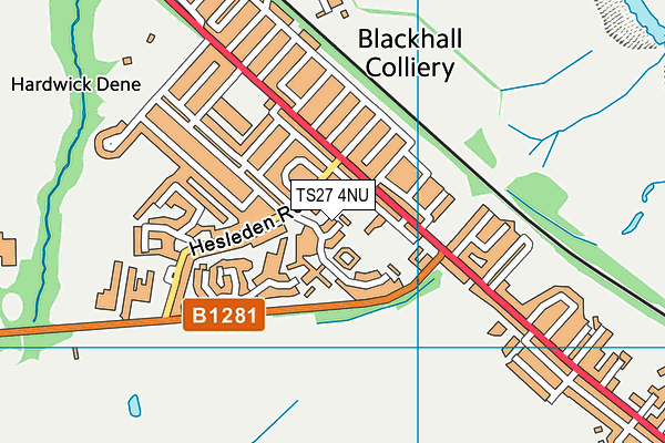 TS27 4NU map - OS VectorMap District (Ordnance Survey)